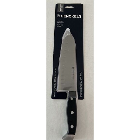 Henckels Statement 7” Hollow Edge Santoku Knife High Quality Stainless Steel New - Picture 1 of 6